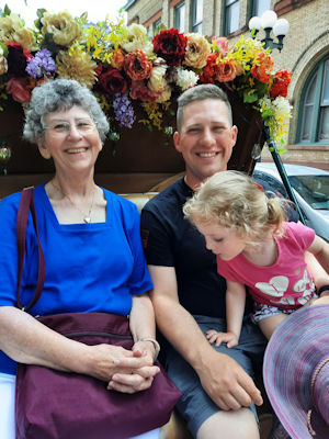 Connie and grandson 2021